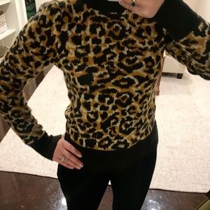 Leopard print sweater